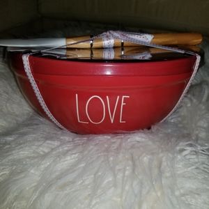Rae Dunn Valentine's LOVE Bowl